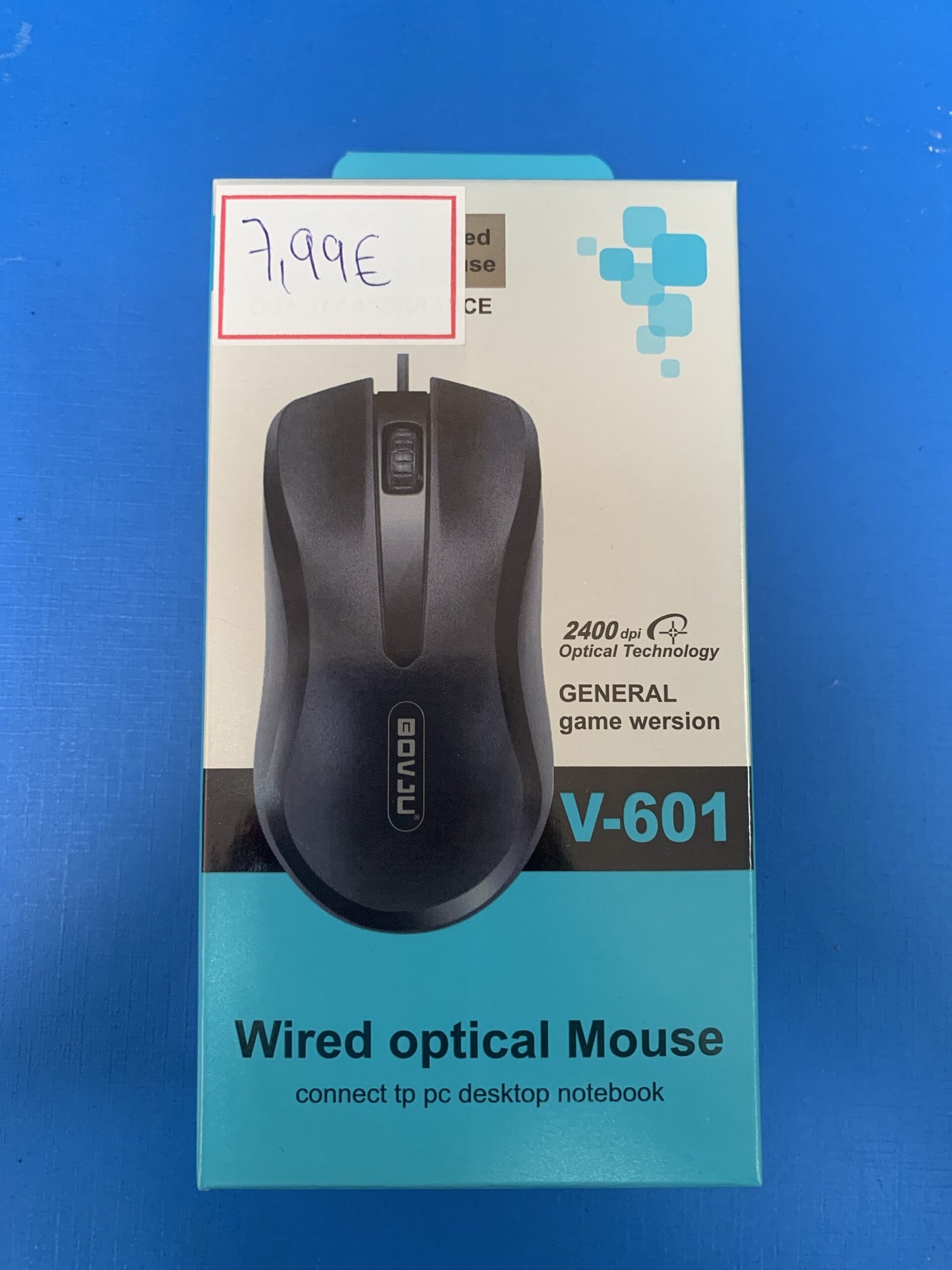 Ratón óptico con cable USB V-601
